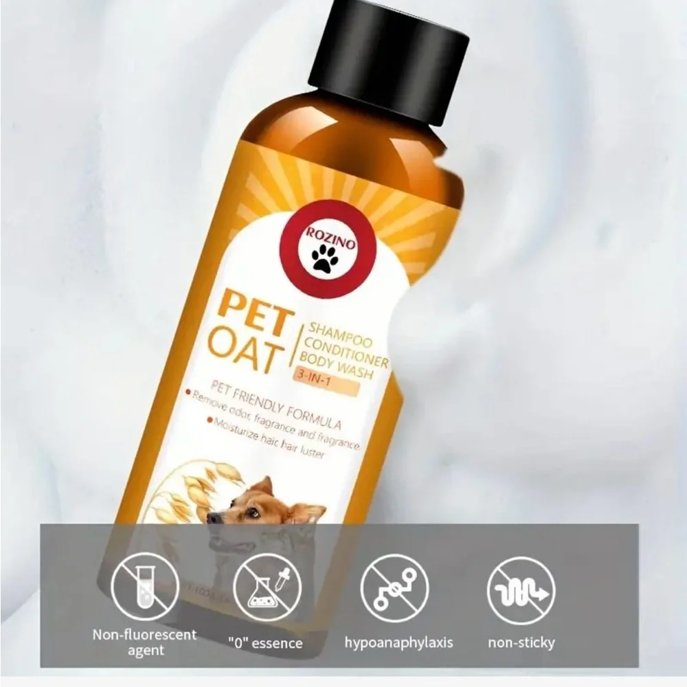 Oat Pet Three In One Shampoo, And Body Wash, With A Fresh Fragrance